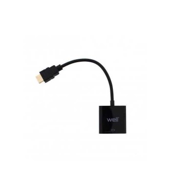 Cablu adaptor HDMI tata la VGA mama Well foto