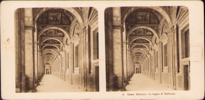 ST81N Roma, Vaticano, Le loggie di Raffaelle, stereoscopic photo foto