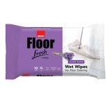 Lavete umede pentru pardoseli Sano Floor Lavender, 10 buc, 70x40cm