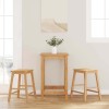 Set 2 Scaune Bar Lemn Masiv Cauciuc Gossi, 52x41x63 cm, Natural. Scaune Bucatarie/Living, Suporta 110 kg