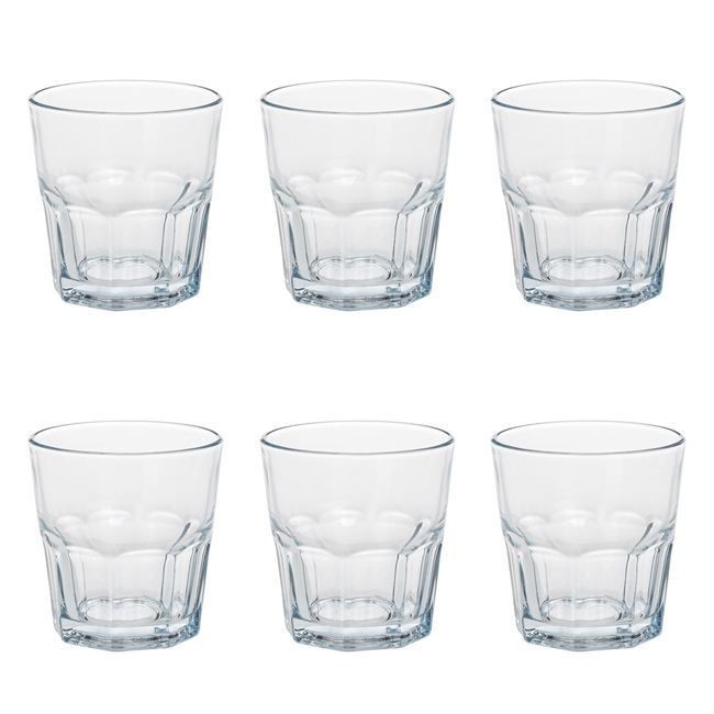 Pahare Scurte Transparente din Sticla &rdquo;Vegas&rdquo; 230ml - 6buc