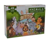 Cumpara ieftin Puzzle de podea Zoo Jumbo 48 piese, 87&times;57 cm