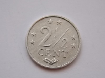 2 1/2 CENT 1979 ANTILELE OLANDEZE-XF foto