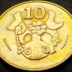 Moneda exotica 10 CENTI - CIPRU, anul 1998 * cod 4259