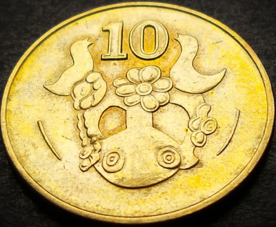 Moneda exotica 10 CENTI - CIPRU, anul 1998 * cod 4259 foto