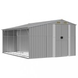 Cumpara ieftin Sopron de gradina, gri, 277x365,5x179 cm, otel zincat