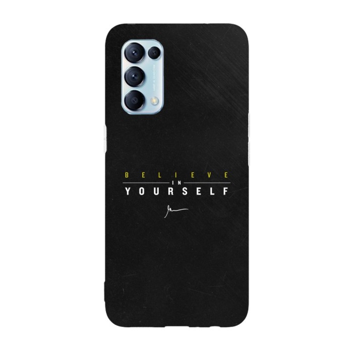 Husa compatibila cu Oppo Find X3 Lite model Believe in yourself, Silicon, TPU, Viceversa