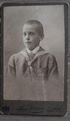 Foto veche CDV atelier Urai Janos, ARAD moda, vestimentatie deosebita foto