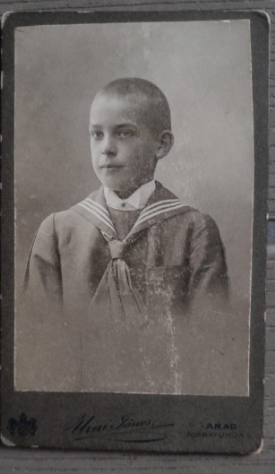 Foto veche CDV atelier Urai Janos, ARAD moda, vestimentatie deosebita