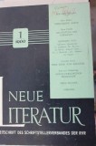 Neue Literatur. Zeitschrift des Schriftstellerverbandes der Sozialistischen Republik Rum&auml;niens. 11. Jg., Heft 1, 1960