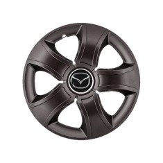 Set 4 Capace Roti 15 inchi (R15) Bis Negru, Compatibile Cu Mazda