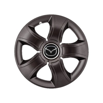 Set 4 Capace Roti 15 inchi (R15) Bis Negru, Compatibile Cu Mazda foto