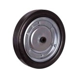Roată Cauciuc Solidă 400 x 80 mm, Sarcină Mare, Jantă Oțel, 450 kg