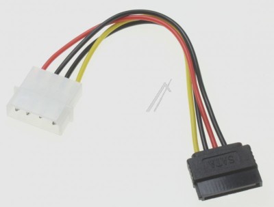 CABLU SATA HDD CU CLIPS METALIC &amp;gt; MOLEX 4 PIN TATA 60120 DELOCK foto