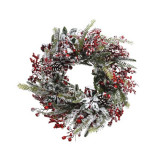 Cumpara ieftin Coronita artificiala - Deco Wreath Frost Red Berries 40 cm | Kaemingk