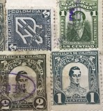 Timbre America Interbelica TMB1AMC Columbia centavos lot 4