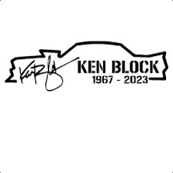 Sticker Ken Block RIP v1 20 cm foto