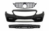 Bara Fata cu Grila si Difuzor MERCEDES C-Class W205 S205 (2014-2018) C63 Design Negru Performance AutoTuning