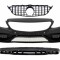 Bara Fata cu Grila si Difuzor MERCEDES C-Class W205 S205 (2014-2018) C63 Design Negru Performance AutoTuning