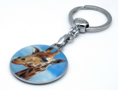 Breloc Metalic-Epoxy Girafa foto