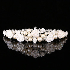 Diadema / Tiara mireasa Ivory Rose foto