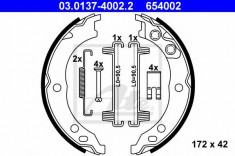 Set saboti frana, frana de mana FIAT DUCATO caroserie (244) (2002 - 2016) ATE 03.0137-4002.2 foto