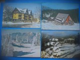 HOPCT LOT 3477 -4 CARTI POSTALE--IARNA LA PREDEAL-JUD BRASOV-CIRCULATE, Circulata, Printata