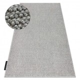 Covor CASABLANCA LOOP gri deschis, bucla, moale, 100x200 cm