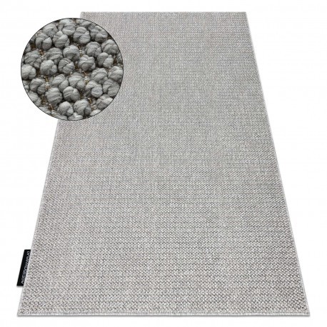 Covor CASABLANCA LOOP gri deschis, bucla, moale, 100x200 cm