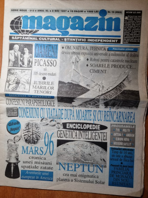 magazin 8 mai 1997-art picasso,claudia schiffer foto