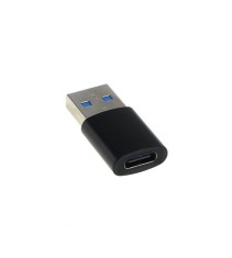 Adaptor OTB Slim compatibil cu USB-A 3.0 mascul la USB Tip-C (USB-C) femelă - Negru