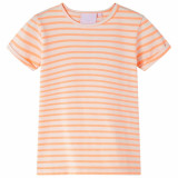 Tricou pentru copii, portocaliu neon, 140, vidaXL