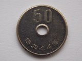 Moneda Japonia 50 Yeni, 1969, Numismatică, Colectie