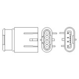 Sonda lambda Alfa Romeo Giulietta (940), Mito (955); Fiat 500 (312), 500 C (312), 500l (351 , Bravo 2 (198), Grande Punto (199), Linea (323 , Panda (