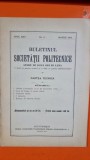 Buletinul Societății Politecnice Anul XXV, No. 3, publicat &icirc;n Martie 1909 la București.