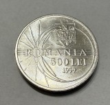 500 Lei 1999 Romania UNC, Eclipsa Totala de Soare, Tip A (scris muchie)