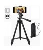Trepied foto universal 102 cm ,filet 1 4 cu suport de telefon - Negru, Dactylion