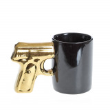 Cana neagra din ceramica design pistol