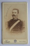 CDV Atelier Romania Bucuresci Bucuresti Korn barbat in uniforma militar Vienna Basarabeanu