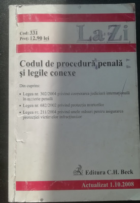 myh 531s - CULEGERE DE PROCEDURA PENALA SI LEGILE CONEXE - ED 2008 foto