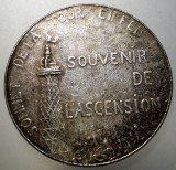 5.210 MEDALIE FRANTA PARIS SOUVENIR DE L&#039;ASCENSION TOUR EIFFEL