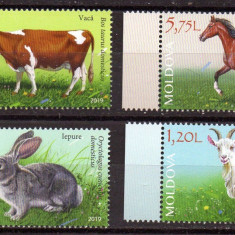 MOLDOVA 2019, Fauna, serie neuzata, MNH