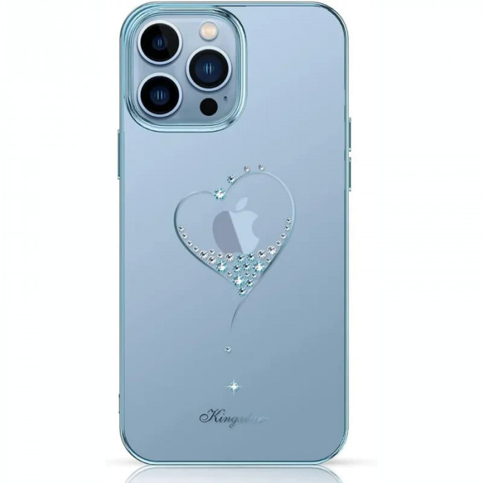 Husa Kingxbar Luxury Heart Series Swarovski pentru iPhone 13 Pro
