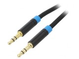 Cablu Audio Jack 3,5mm 0,5m Negru, Vention