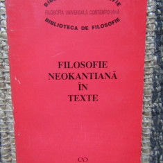 FILOSOFIE NEOKANTIANA IN TEXTE