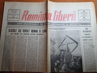 romania libera 25 ianuarie 1990-iluziile au durat numai o luna foto