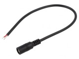 Cablu Alimentare DC 5.5/2.5 Negru 0.25m