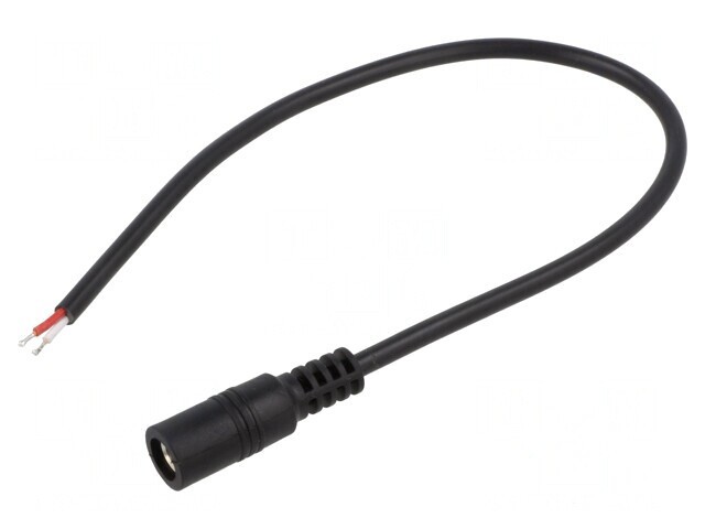 Cablu Alimentare DC 5.5/2.5 Negru 0.25m