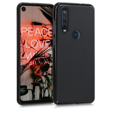 Husa pentru Motorola One Action, Silicon, Negru, 51158.47 foto