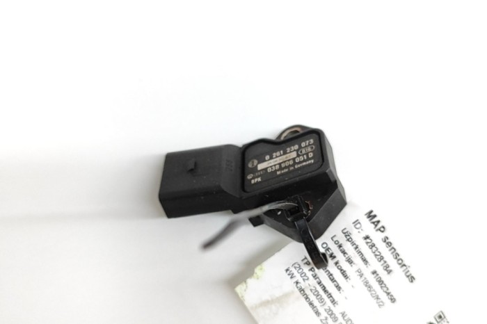 Senzor MAP AUDI A4 Cabrio 8H7, B6, 8HE, B7 2009 OEM: 038906051D,0261230073 28328184